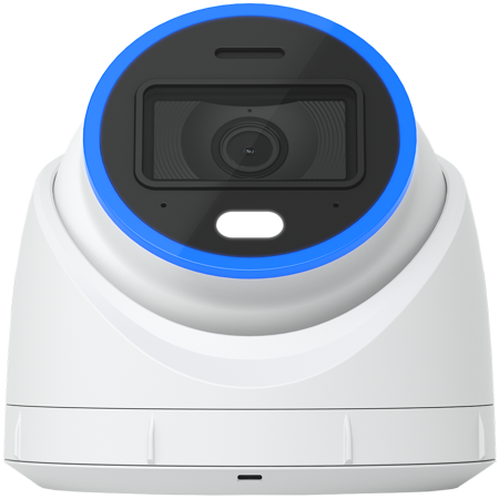 Retelistica - Ubiquiti UVC-AI-Turret-W All-weather, vandal-proof 4K PoE+ turret camera with enhanced AI capabilities and IR and visible LEDs for night vision
