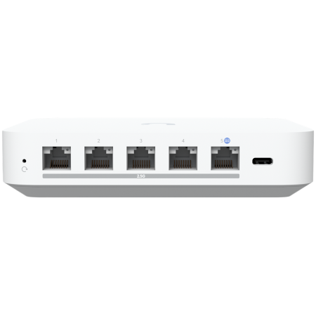 Ubiquiti UXG-Max-EU multi-WAN UniFi gateway with full 2.5 GbE support for high-performance networking at small-to-medium sites, Up to 1.5 Gbps routing with IDS/IPS [2]