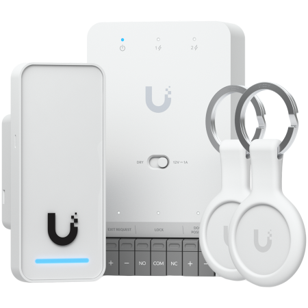 Retelistica - Ubiquity UA-G3-SK all-in-one kit for UniFi Access, designed to manage a single door with one reader. Supports seamless setup and Apple Touch Pass for modern, secure access control, Door Hub Mini, G3 R