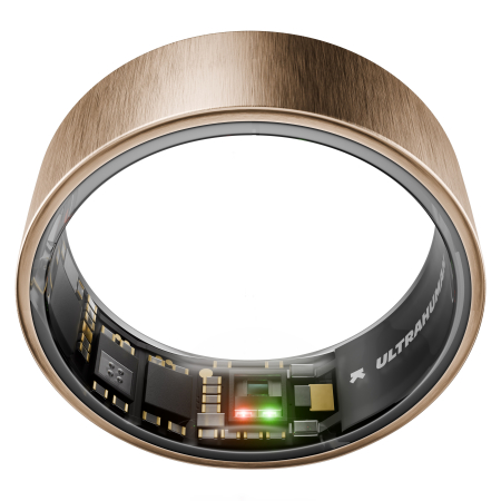 Inele Smart - Ultrahuman Ring Air - Smart Ring, Charger, USB Cable / Size-07- Brushed_Rose_Gold