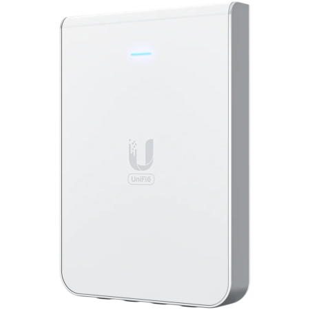 UniFi6 In-Wall. Wall-mounted WiFi 6 access point with a built-in PoE switch. [1]