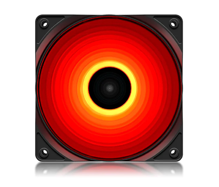 Componente PC - VENTILATOR DEEPCOOL PC 120x120x25 mm, "DP-FLED-RF120-RD", 4 red LED, Hydro Bearing, "RF120R" "DP-FLED-RF120-RD"