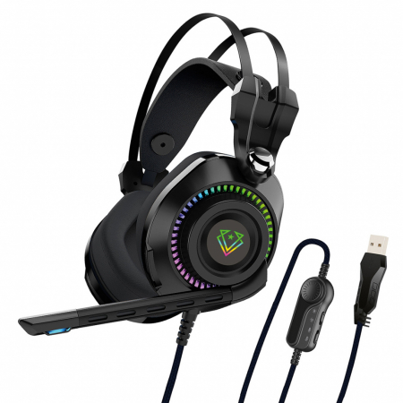 Vertux Gaming Bogota Headsets with RGB - Black [0]