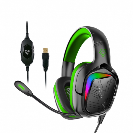 Vertux Gaming Miami 7.1 Headset with EQ soft - Green [2]