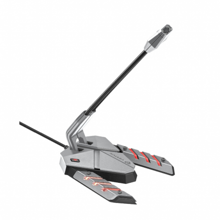 Vertux Gaming Streamer-3 High Intensity Anti-Vibration Gaming Microphone - Grey [0]