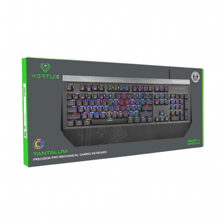 Vertux Gaming Tantalum Precision Pro Mechanical Gaming Wired Keyboard - Black (English) [1]