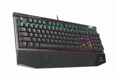 Vertux Gaming Tungsten Hyper Action Mechanical Gaming Wired Keyboard - Black (English) [2]