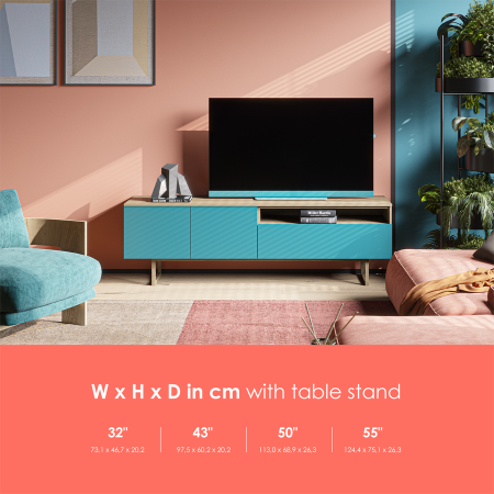 WE. SEE By Loewe TV 43'', Streaming TV, 4K Ult, LED HDR, Integrated soundbar, Aqua Blue [4]