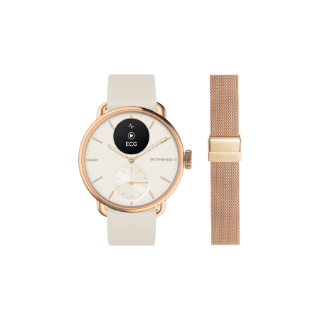 Laptop, Tablete & Telefoane - Withings Bundle Scanwatch 2 / 38mm (including Milanese wristband Rose Gold) - Rose Gold