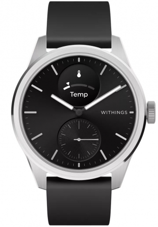 Withings Scanwatch 2 / 42mm (Activity, Sleep Tracker, ECG, Temperature, SPO2 / Stainless steel, fkm wristband, sapphire glass) - Black [3]