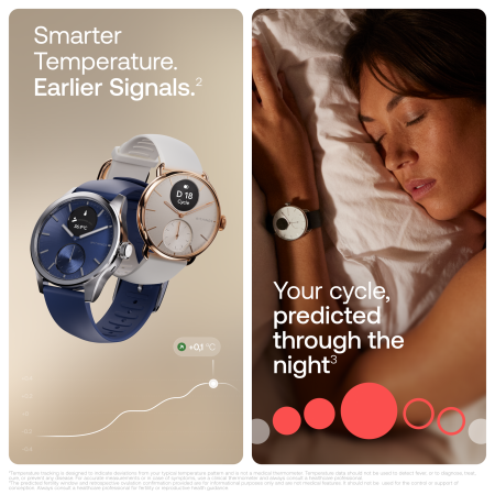 Withings Scanwatch 2 / 42mm (Activity, Sleep Tracker, ECG, Temperature, SPO2 / Stainless steel, fkm wristband, sapphire glass) - Blue [6]