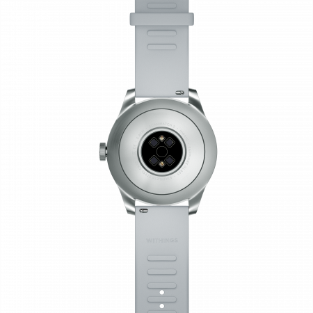 Withings Scanwatch 2 / 42mm (Activity, Sleep Tracker, ECG, Temperature, SPO2 / Stainless steel, fkm wristband, sapphire glass) - White [4]