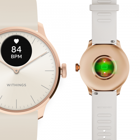 Withings Scanwatch Light / 37mm  (Activity, Sleep Tracker / Stainless steel, fkm wristband, sapphire glass) - Sand [7]