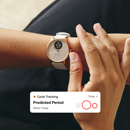 Withings Scanwatch Light / 37mm  (Activity, Sleep Tracker / Stainless steel, fkm wristband, sapphire glass) - Sand [6]