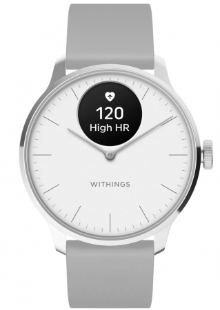 Withings Scanwatch Light / 37mm (Activity, Sleep Tracker / Stainless steel, fkm wristband, sapphire glass) - White [6]