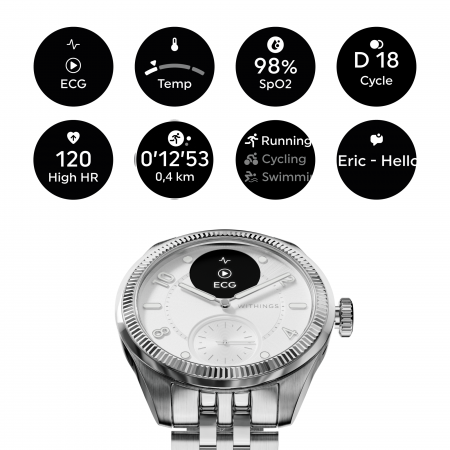 Withings ScanWatch Nova Brilliant 39mm - Titanium Silver [11]