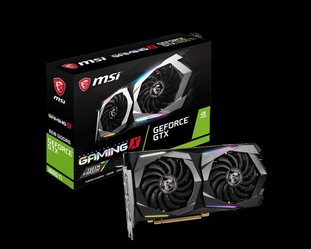 MSI GeForce GTX 1660 Ti GAMING X 6G , GTX 1660TI, PCIE Express 3.0, 6GB ...