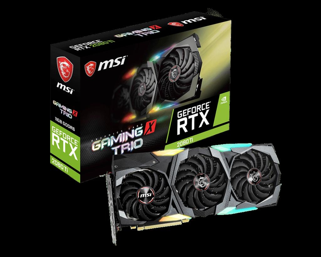 Placa video MSI NVIDIA GeForce RTX 2080Ti GAMING X TRIO, 11GB GDDR6