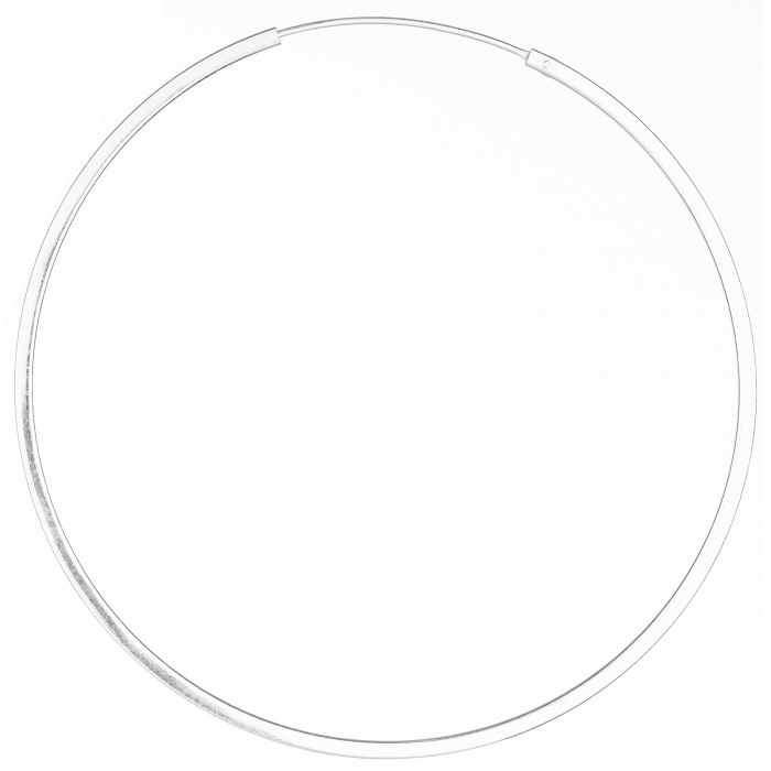 Cercei creole mari din argint 925, cu sectiune patrata si diametru de 5.5 cm