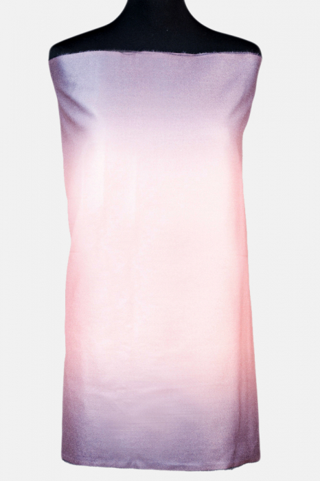 Esarfa cashmere degrade in nuante de roz prafuit