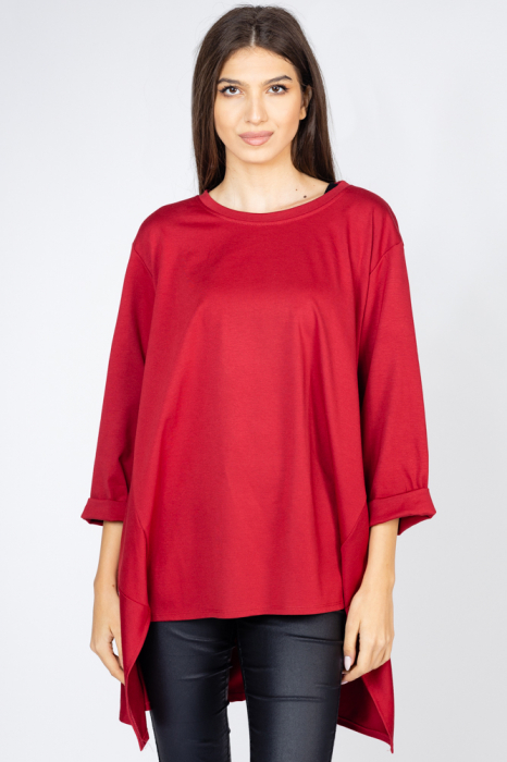 Rochie Bluza pentru colanti oversize, bordo