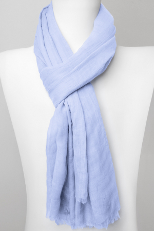 Eșarfe tip Pareo - Esarfa dreptunghiulara din matase si vascoza, bleu