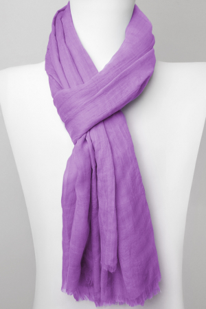 Eșarfe Uni - Esarfa dreptunghiulara din matase si vascoza, mov