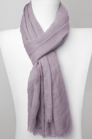 Eșarfe tip Pareo - Esarfa dreptunghiulara din matase si vascoza, fango