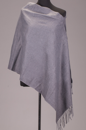 Eșarfe tip Cashmere - Esarfa dreptunghiulara gri din material tip cashmere
