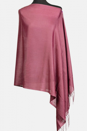 Eșarfe tip Cashmere - Esarfa roz inchis din cashmere subtire dreptunghiulara