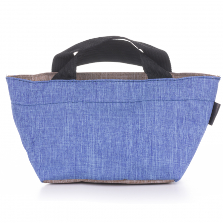 Borsete - Gentuta cosmetice din material textil panzat, albastru