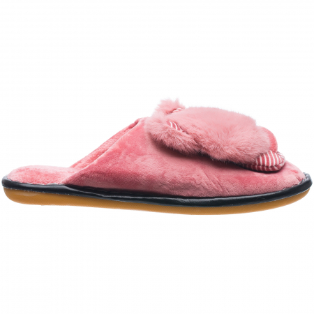 Papuci de casa roz cu decoratiune animalut [0]