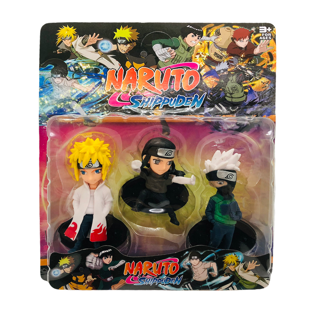 Improvement Orchard Scholarship Set 3 Figurine Naruto Shippuden, dimensiune 10 cm, multicolor , 3 personaje  diferite, 3 ani