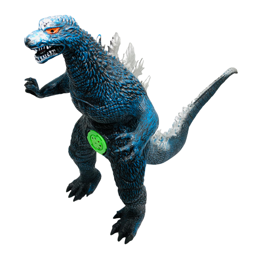 لحن هكتار مقنع  Figurina Godzilla de jucarie, cauciuc moale, Negru / Albastru, 32x43 cm