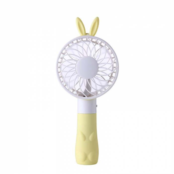 Urechi de iepuras mini ventilator portabil portabil Electric în formă de USB perceput de răcire Fan(Yellow) [1]