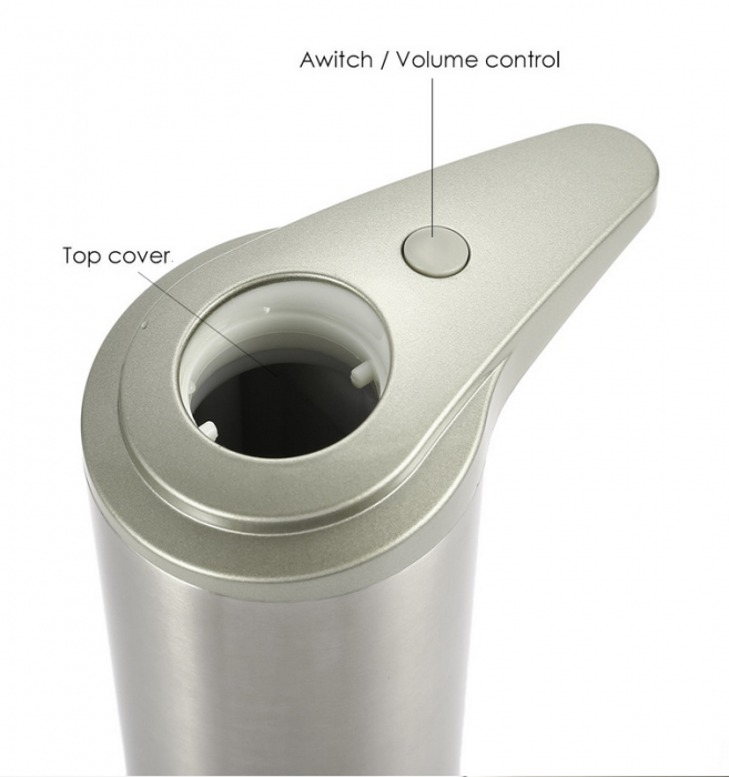 Dozator de Sapun Lichid Metalic cu Senzor 280 ML Capacitate [4]