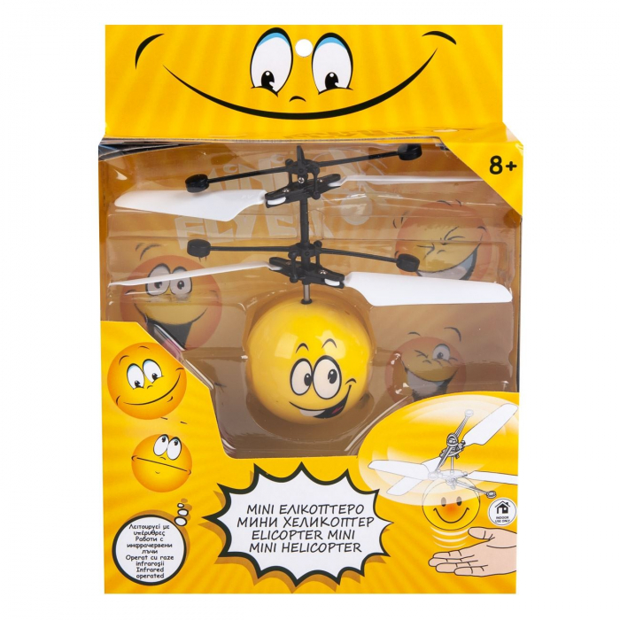 Elicopter mini galben Smiley cu infrarosii, Lioness, 16 x 5.5 x 17.5 cm [2]
