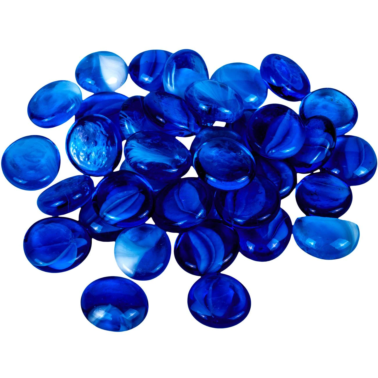 Pietre decorative de sticla albastru inchis , 300 grame [2]
