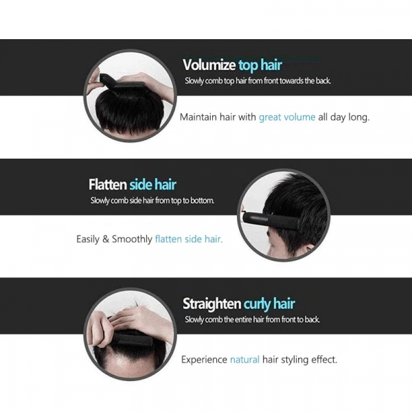 Placa de indreptat parul si barba Barbati, Aparat de Par/Barba Profesional, Hair Straightening Curler Comb TotulPerfect [2]