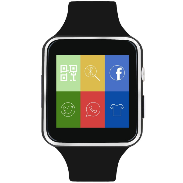 Smartwatch Usmart X6 ,ecran curbat ,cartela SIM,camera,notificari facebook,whatsapp,black [3]