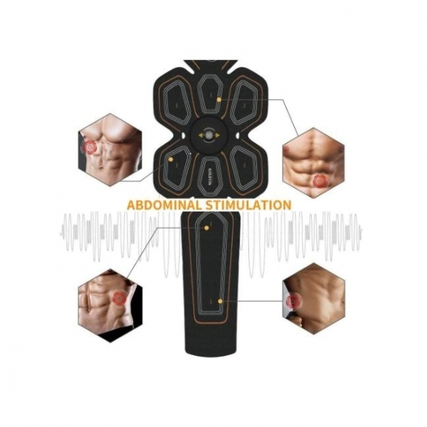 Centura Matheus pentru electrostimulare, abdomen, muschii oblici, alimentare USB [3]