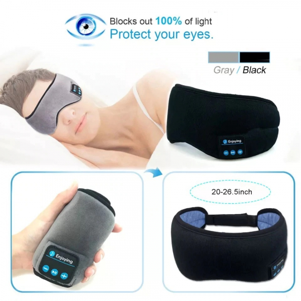 Masca de dormit MIDY 601, cu Casti Wireless, stereo Bluetooth 5.0 [5]