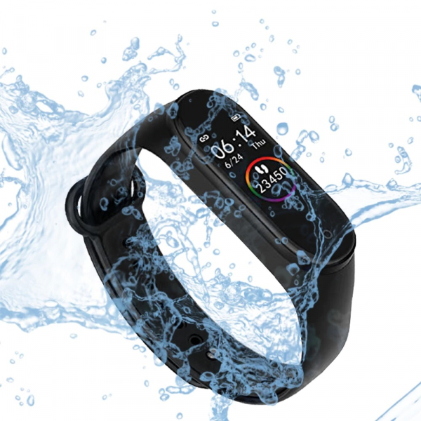 Bratara Fitness M4 Band, HR, Notificari, Pedometru, Bluetooth, Negru [3]