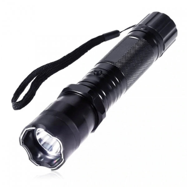 Lanterna cu electrosoc 1000Kv, bec led, metal, negru, husa inclusa BRT-1101 [5]