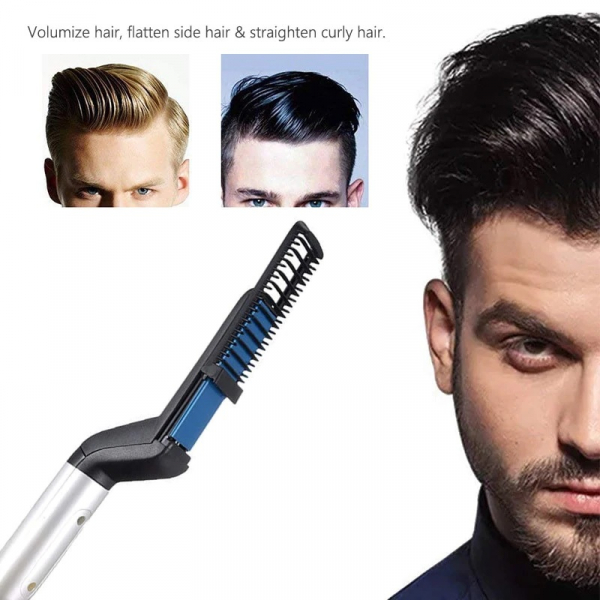 Placa de indreptat parul si barba Barbati, Aparat de Par/Barba Profesional, Hair Straightening Curler Comb TotulPerfect [6]