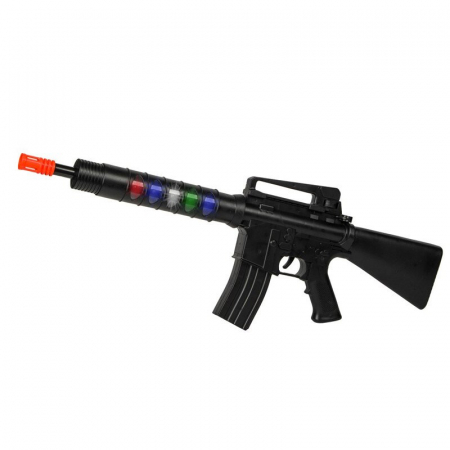 Arma de jucarie Police Gun, 75 cm, sunet si lumini, 3 ani+ [3]