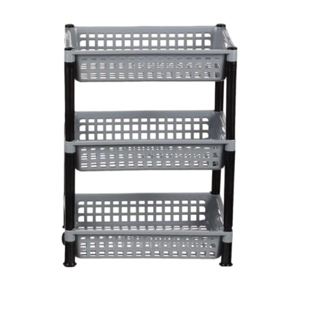 Diverse - Raft plastic pentru depozitare , gri, 30x40x56 cm