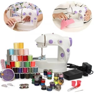 Masina de Cusut portabila cu Pedala, Alimentare pe Baterii sau la Retea 220V [4]