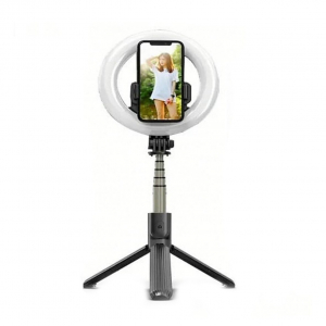 Lampa circulara Make up ,Selfie Stick Bluetooth L07, portabil, LED 5 inch, 90 cm [3]
