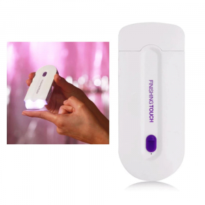 Epilator portabil Finishing Touch cu incarcare USB, elegant, cu tehnologie Sensa-Light, fara durere, alb [1]